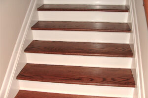 Refinished steps After